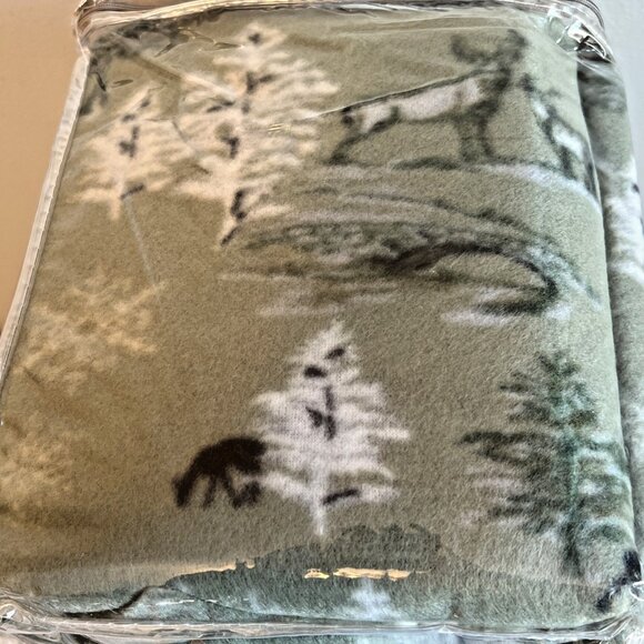 Ashley Cooper King Fleece Sheet Set Flat Fitted Pillowcases Cabin Bedding Decor - Picture 4 of 4